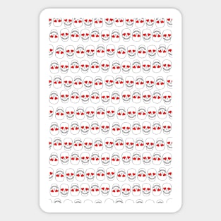 loving skull design Sticker